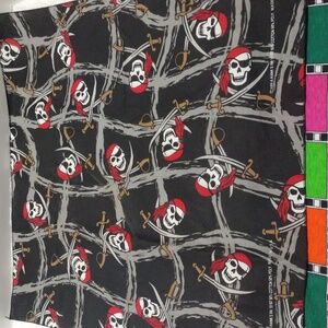 Pirate Skull Patterned Fabric